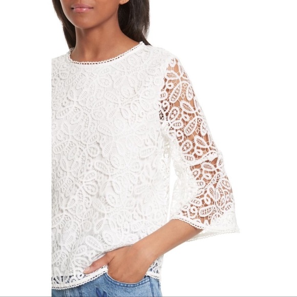 Rebecca Minkoff Black Lace Jade Top L NWT - Picture 3 of 14